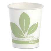 SOLO® Bare Eco-Forward Paper Cold Cups, ProPlanet Seal, 5 oz, Green/White, 100/Sleeve, 30 Sleeves/Carton Item: SCCR53BBJD110CT