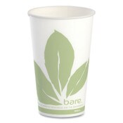 SOLO® Bare Eco-Forward Paper Cold Cups, ProPlanet Seal, 16 oz, Green/White, 100/Sleeve 10 Sleeves/Carton Item: SCCRW16BBD110CT