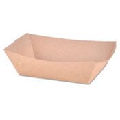 SCT® Eco Food Trays, 1 lb Capacity, Brown Kraft, Paper, 1,000/Carton Item: SCH0513