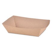 SCT® Eco Food Trays, 2 lb Capacity, Brown Kraft, Paper, 1,000/Carton Item: SCH0517