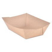 SCT® Eco Food Trays, 3 lb Capacity, Brown Kraft, Paper, 500/Carton Item: SCH0525