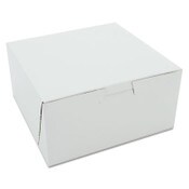 SCT® White One-Piece Non-Window Bakery Boxes, 6 x 6 x 3, White, Paper, 250/Carton Item: SCH0905