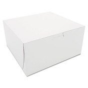 SCT® White One-Piece Non-Window Bakery Boxes, 8 x 8 x 4, White, Paper, 250/Carton Item: SCH0941