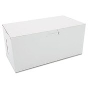 SCT® White One-Piece Non-Window Bakery Boxes, 4 x 9 x 5, White, Paper, 250/Carton Item: SCH0949