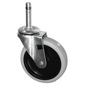 Rubbermaid® Commercial Replacement Swivel Bayonet Casters, 4" Wheel, Thermoplastic Rubber, Black Item: SGSFG3424L60000