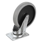 Rubbermaid® Commercial Replacement Swivel Bayonet Casters, 5" Wheel, Thermoplastic Rubber, Black Item: SGSFG4501L20000