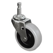 Rubbermaid® Commercial Mop Bucket/Wringer Replacement Caster, Grip Ring Type C Stem, 3" Wheel, Black/Gray/Silver Item: SGSFG6111L3GRAY