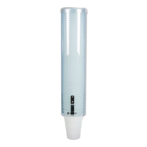 San Jamar® Large Pull-Type Water Cup Dispenser, For 12 oz Cups, Translucent Blue Item: SJMC3260TBL