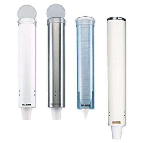 San Jamar® Small Pull-Type Water Cup Dispenser, For 5 oz Cups, Stainless Steel Item: SJMC4150SS