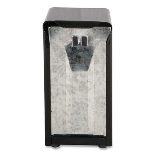 San Jamar® Tabletop Napkin Dispenser, Tall Fold, 3.75 x 4 x 7.5, Capacity: 150, Black Item: SJMH900BK