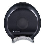 San Jamar® Single 9" Jumbo Bath Tissue Dispenser, Classic, 10.25 x 5.63 x 12, Transparent Black Pearl Item: SJMR2000TBK