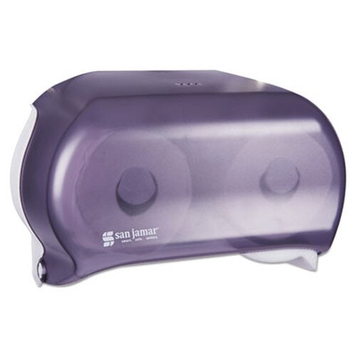 San Jamar® VersaTwin Tissue Dispenser, Classic, 8 x 5.75 x 12.75, Transparent Black Pearl Item: SJMR3600TBK