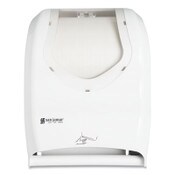 San Jamar® Smart System with iQ Sensor Towel Dispenser, 16.5 x 9.75 x 12, White/Clear Item: SJMT1470WHCL