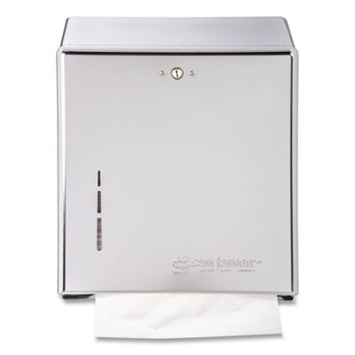 San Jamar® C-Fold/Multifold Towel Dispenser, 11.38 x 4 x 14.75, Chrome Item: SJMT1900XC
