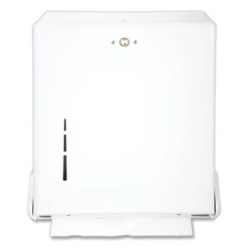 San Jamar® True Fold C-Fold/Multifold Paper Towel Dispenser, 11.63 x 5 x 14.5, White Item: SJMT1905WH