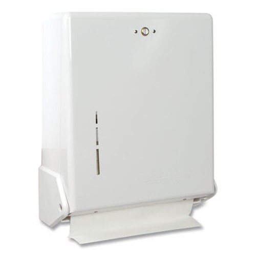 San Jamar® True Fold C-Fold/Multifold Paper Towel Dispenser, 11.63 x 5 x 14.5, White Item: SJMT1905WH