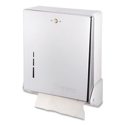 San Jamar® True Fold C-Fold/Multifold Paper Towel Dispenser, 11.63 x 5 x 14.5, Chrome Item: SJMT1905XC