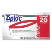 Ziploc® Double Zipper Storage Bags, 2 Gallon, 15" x 13", Clear, 100/Carton Item: SJN682253