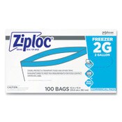 Ziploc® Zipper Freezer Bags, 2 gal, 13" x 15.5", Clear, 100/Carton Item: SJN682254