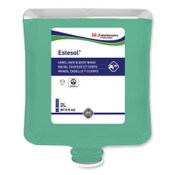 SC Johnson Professional® Estesol Hand, Hair and Body Cleaner Manual Cartridge, Rainforest Scent, 2 L, 4/Carton Item: SJNHAB2LT