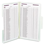 Smead SuperTab Pressboard Fastener Folders with Two SafeSHIELD Fasteners, 2" Expansion, Legal Size, Gray-Green, 25/Box Item: SMD19981