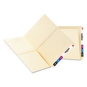 Smead Heavyweight Manila End Tab Pocket Folders, Interior Front/Back Panel Pockets, Straight Tabs, Letter Size, 11pt Manila, 25/Box Item: SMD24117