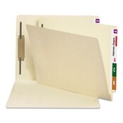Smead End Tab Fastener Folders with Reinforced Straight Tabs, 14-pt Manila, 1 Fastener, Letter Size, Manila Exterior, 50/Box Item: SMD34210