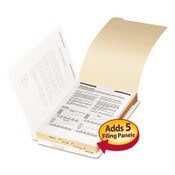 Smead Stackable Folder Dividers with Fasteners, 1/5-Cut Bottom Tab, 1 Fastener, Legal Size, Manila, 4 Dividers/Set, 50 Sets Item: SMD35650