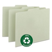 Smead Recycled Blank Top Tab File Guides, 1/3-Cut Top Tab, Blank, 8.5 x 11, Green, 100/Box Item: SMD50334