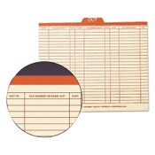 Smead Manila Out Guides, Printed Form Style, 1/5-Cut Top Tab, Out, 8.5 x 11, Manila, 100/Box Item: SMD51910