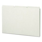 Smead Recycled Blank Top Tab File Guides, 1/3-Cut Top Tab, Blank, 8.5 x 14, Green, 50/Box Item: SMD52334
