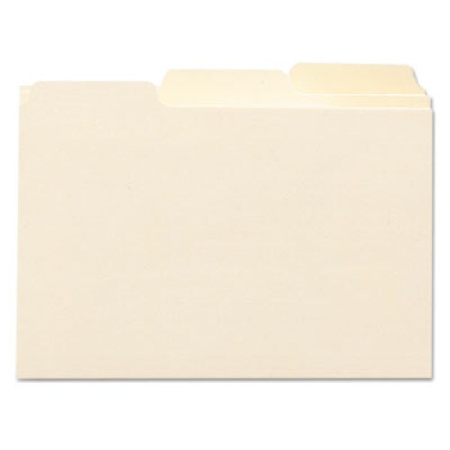 Smead Manila Card Guides, 1/3-Cut Top Tab, Blank, 4 x 6, Manila, 100/Box Item: SMD56030