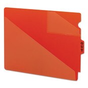 Smead End Tab Poly Out Guides, Two-Pocket Style, 1/3-Cut End Tab, Out, 8.5 x 11, Red, 50/Box Item: SMD61960