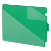 Smead End Tab Poly Out Guides, Two-Pocket Style, 1/3-Cut End Tab, Out, 8.5 x 11, Green, 50/Box Item: SMD61962