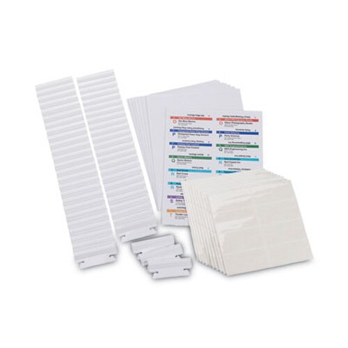 Smead Viewables Hanging Folder Tabs and Labels, Complete Bulk Pack Refill, 1/3-Cut, Assorted Colors, 3.5" Wide, 100/Box Item: SMD64910