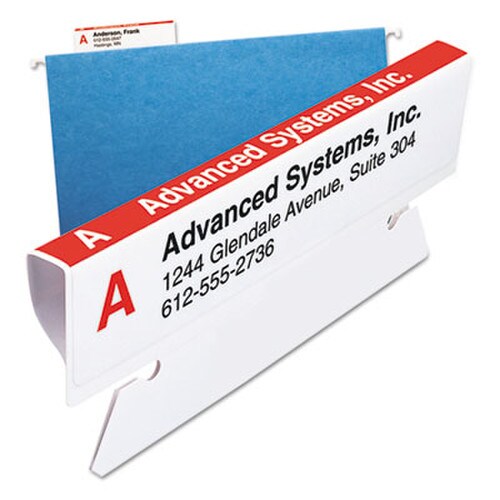 Smead Viewables Hanging Folder Tabs and Labels, Complete Bulk Pack Refill, 1/3-Cut, Assorted Colors, 3.5" Wide, 100/Box Item: SMD64910