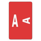 Smead AlphaZ Color-Coded Second Letter Alphabetical Labels, A, 1 x 1.63, Red, 10/Sheet, 10 Sheets/Pack Item: SMD67171