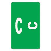 Smead AlphaZ Color-Coded Second Letter Alphabetical Labels, C, 1 x 1.63, Dark Green, 10/Sheet, 10 Sheets/Pack Item: SMD67173