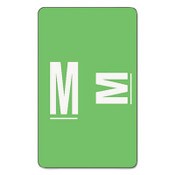 Smead™ AlphaZ Color-Coded Second Letter Alphabetical Labels, M, 1 x 1.63, Light Green, 10/Sheet, 10 Sheets/Pack Item: SMD67183