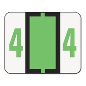Smead Numerical End Tab File Folder Labels, 4, 1 x 1.25, White, 500/Roll Item: SMD67374