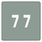 Smead Numerical End Tab File Folder Labels, 7, 1.5 x 1.5, Gray, 250/Roll Item: SMD67427