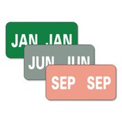 Smead Monthly End Tab File Folder Labels, JAN-DEC, 0.5 x 1, Assorted, 25/Sheet, 120 Sheets/Box Item: SMD67450