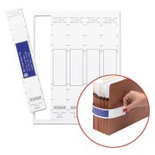 Smead Viewables Pocket Label Pulls, 1.63 x 10.13, White, 5/Sheet, 9 Sheets/Pack Item: SMD68001