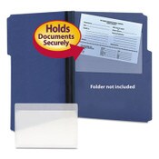 Smead Self-Adhesive Poly Pockets, Top Load, 9 x 5.56, Clear, 100/Box Item: SMD68185
