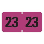 Smead Yearly End Tab File Folder Labels, 23, 0.75 x 1.5, Purple, 500 Labels/Roll Item: SMD68323