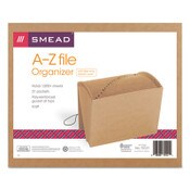 Smead Indexed Expanding Kraft Files, 21 Sections, Elastic Cord Closure, 1/21-Cut Tabs, Letter Size, Kraft Item: SMD70121