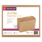 Smead™ Indexed Expanding Kraft Files, 21 Sections, Elastic Cord Closure, 1/21-Cut Tabs, Letter Size, Kraft Item: SMD70121