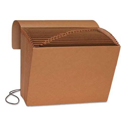 Smead Indexed Expanding Kraft Files, 21 Sections, Elastic Cord Closure, 1/21-Cut Tabs, Letter Size, Kraft Item: SMD70121