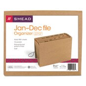 Smead Indexed Expanding Kraft Files, 12 Sections, Elastic Cord Closure, 1/12-Cut Tabs, Letter Size, Kraft Item: SMD70186