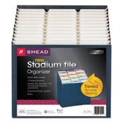 Smead Stadium File, 12 Sections, 1/12-Cut Tabs, Letter Size, Navy Item: SMD70211